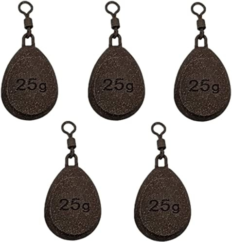BZS Carp Fishing Weights 0.3oz 0.5oz 0.7oz 0.9oz 1.1oz 1.4oz 2.1oz 2.5oz 3oz Smooth or Textured (Textured Finish, 5 Pack -15g /0.5oz)