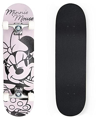 Wooden (Holz) Skateboard Minnie Mouse 79x20x10cm Alu-Achse (9976)