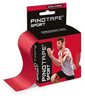 PINOTAPE Sport Kinesiologie Tape Rot 5 cm x 5 m 2er Pack