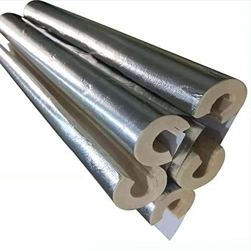 NOWORO Selbstklebend Schaumstoffrohr Aluminiumfolie Isolierschlauch, ID 22/27/34/43/48/60/76/89/133mm, für rohrisolierung im erdreich, gegen Feuchtigkeit Verschleißfestigkeit (Size : 89MMX15MMX1M)