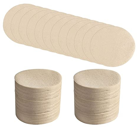 FPT 1500 Filtres à Café Non Blanchis, Filtres à Café Ronds de Rechange, Compatibles avec Les Filtres en Papier Jetables