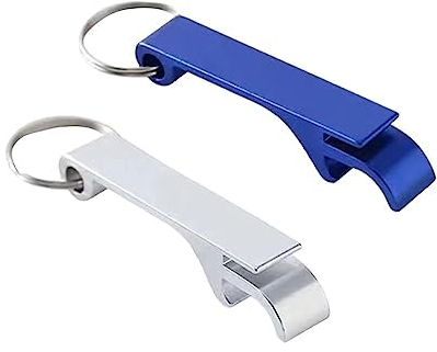 Lmyzcbzl Apribottiglie in Alluminio, 2 Pezzi, Portachiavi Apribottiglie, Portatile, per Feste, Festival