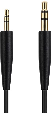 Alphatec QC25 QC35 QC35 II QC45 OE2 OE2i Replacement Audio Cable, Compatible with Bose Headphones, 3.5mm to 2.5mm Male Stereo Jack Cord, 5 Ft, No Inline Mic/Remote Control, Black
