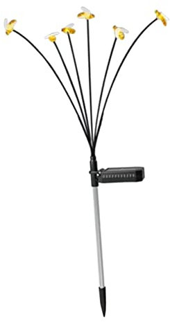 Milisten Solar Bodenstecker Licht Solar-bienen-glühwürmchen-lichter Hummellichter Gartenpfahl Licht Schwingende Bienenlichter Honigbienen Lichterkette Lichterketten Plastik Led