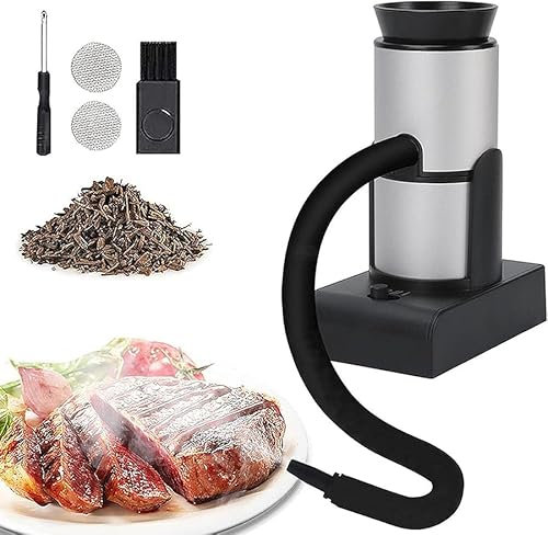 Smoking Gun Starter Kit Flavor Blaster Räuchermaschine mit Zubehör und Holzspänen Kalträucherung für Speisen und Getränke - Geschenk für Mann