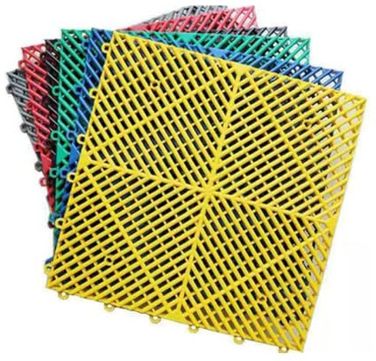 Piastrelle For Pavimenti Ad Incastro Con Drenaggio,Piastrelle For Pavimenti Modulari Ad Incastro 15,7X 15,7, Tappetini For Piastrelle For Doccia In Piscina, Sauna, Vasca Da Bagno, Terrazza(4 Pezzi)