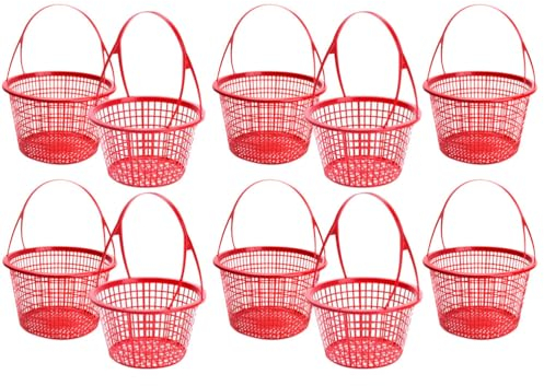 Happyyami Home Set of 10 Fruit Storage Handles Compact Sturdy for Berry Picking