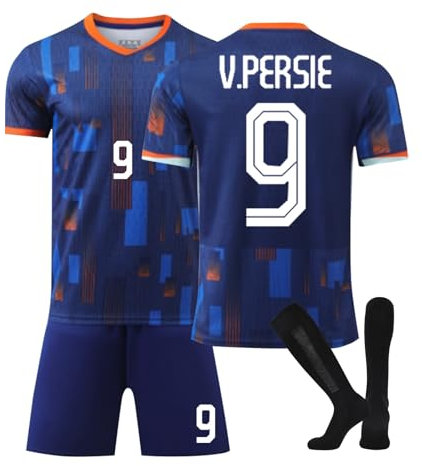 Holland 24 Fußball Trikot, Holland Hause/Auswärts Fußball Trikot für Kinder Erwachsener, Fussball Trikots Shorts und Socken Anzug Jungen Herren