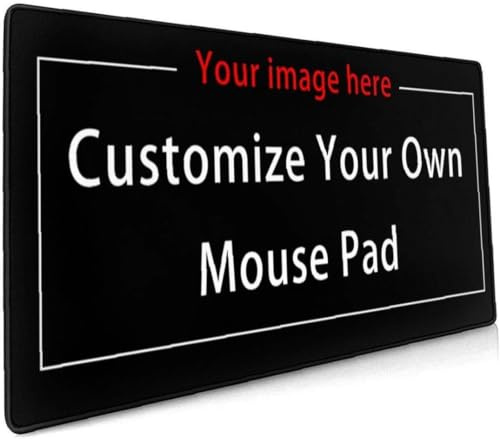 Tapis de Souris Personnalisé avec Photo/Texte/Logo, Mousepad XXL Gaming Ergonomique Personnalisé, sous-Main de Table Grande Taille - Base en Caoutchouc Antidérapant - 1000 x 300 mm