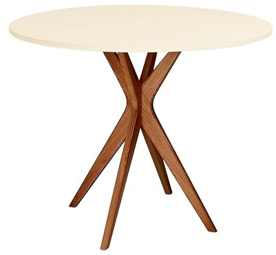 RAGABA JUBI Runder Esstisch 80cm Eiche Ivory