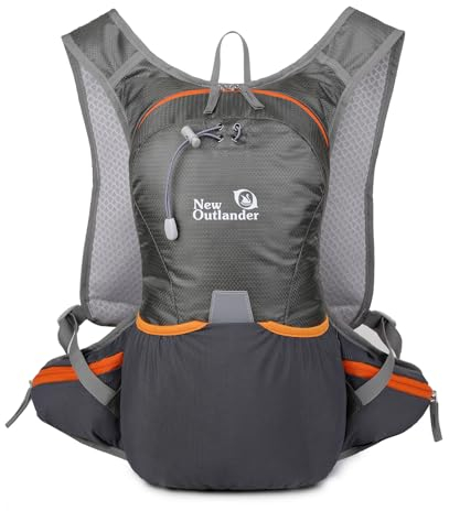 Kavolet Wanderrucksack Herren Damen 12L Trekking-Rucksack Wasserabweisend Brustgurt Verstellbar Reiserucksack Trekkingrucksack mit Reflexstreifen für Radfahren, Klettern, Bergsteigen Reisen Sport