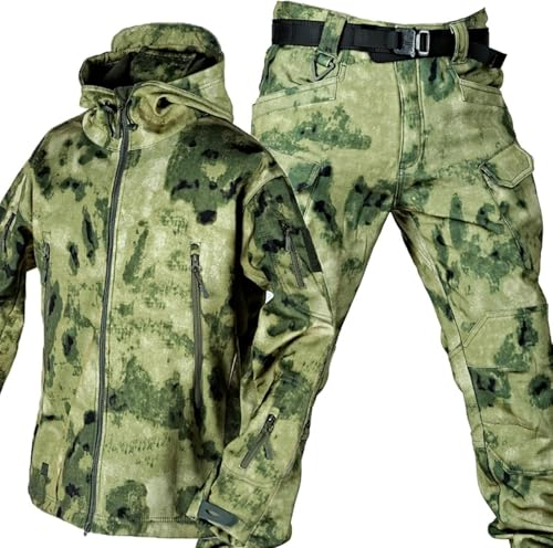 SAYEYBU Uniform Paintball-AusrüStung FüR MäNner Kampfanzug MilitäRbekleidungsset Taktische Tarnkleidung Jagd,Camuflaje01,M