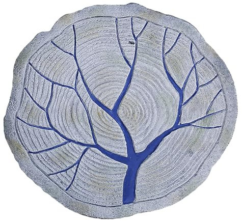 WYRMB Dalles de Pas pour allées extérieures, 1 pièce, 6 pièces, kit de Dalles de Pas en résine avec Motif d'arbre, Dalles de Pavage rustiques pour Sol de Jardin, Pierres décora