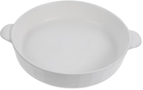 Garneck Baking Dish Con Manici Pirofila Rotonda Per Lasagna Verdure e Cheesecake Utensile Versatile Per Ristoranti e Feste Design e Facile Da