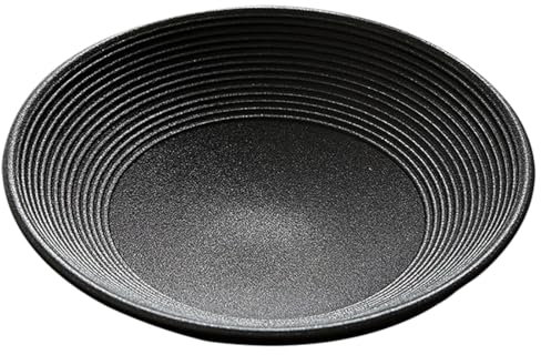 CAKERS Plato De Pasta Simple Nórdico|Ensaladeras Grandes De Cerámica Para Vajilla|Tazón De Postre Para Fiestas De Cocina|Apto Para Lavavajillas Y Microondas,Negro-2PCS,30x7,8 Cm (11,8x3,0 Pulgadas)