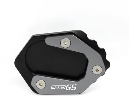 MCSLUBMH Motorrad Ständer Unterlage Für B&MW F850GS F 850 ​​GS F750GS F850 GS F 750 GS 2018-2023 Motorrad Zubehör Seitenständer Verlängerung Fußpolster(Gray B)