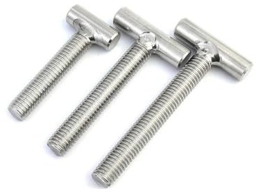 Générique Vis à souder en forme de T en acier inoxydable M4-M12 304, boulons à clous, vis à tête de marteau for Rail de goulotte, piste à onglet(M6x45mm (5pcs))