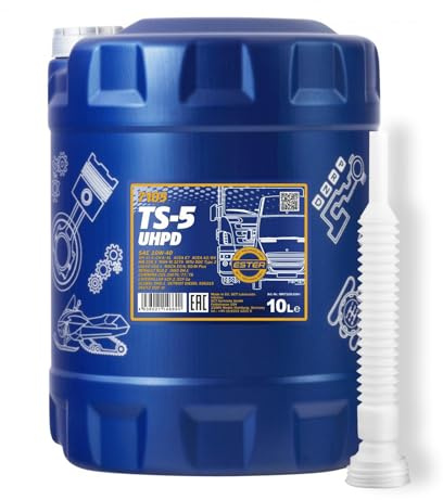 10L MANNOL TS-5 UHPD 10W-40 Motorenöl + Schlauch