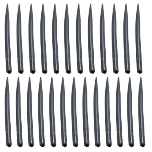 FUANA Manicotti anti-groviglio in tungsteno per pesca alla carpa, 30 mm, 50 mm, accessori per lenza monofilamento (30 mm, 25 pezzi)