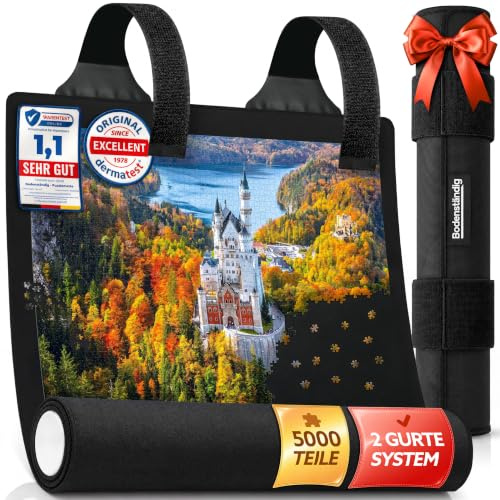 Bodenständig® Tapis de puzzle pour puzzle jusqu'à 5000 pièces - Système de double sangle