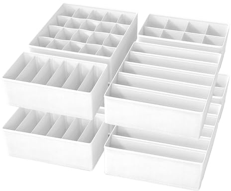 Yucch Set de 8 Organizadores de Cajones para Ropa Interior