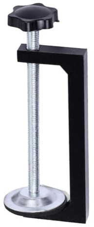 EasyByMall Morsetto a C reversibile per la lavorazione del legno, morsetto regolabile in metallo da 10-105 mm per legno e plastica, base estesa stabile