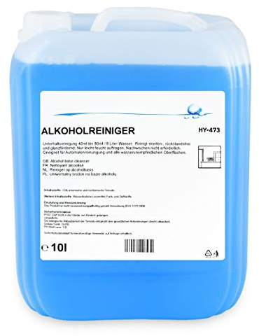 Hypafol Alkoholreiniger 10l – Premium Flächen-, Boden- & Glasreiniger I Effizientes Reinigungsmittel Konzentrat I Rückstands- & streifenfreier Reiniger in Lebensmittelverarbeitung I Glänzender Finish