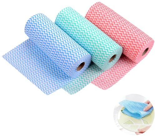 Microfibre Cleaning Cloths 120Pcs for Cleaning: Zero Lint Residue & Streaks | Gentle Non Scratch Dish Towels - for Daily Kitchen Clean-up After Cooking - Including Ceramic Hobs & Quartz Worktops