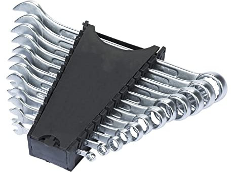 CLICLED Set Chiavi Combinate a Cricchetto 12 PZ Chiavi Testa Fissa da 6 a 24mm Custodia