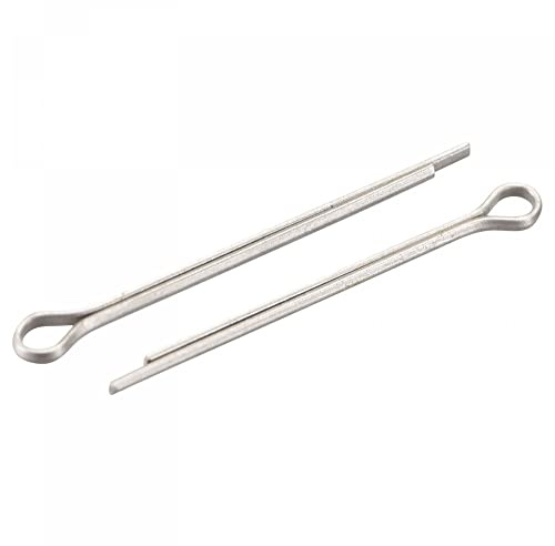 sourcing map Split Cotter Pin, 1mm x 16mm Stainless Steel Clip Fastener Fitting for Automotive, Mechanics, Silver Tone, 60Pcs