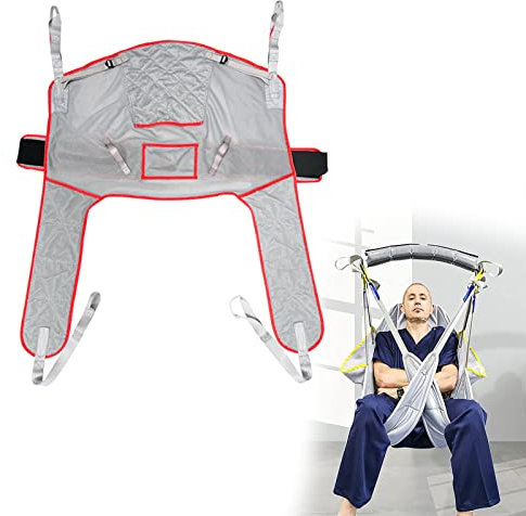 Imbracatura per Toilette Ascensore per Pazienti, Imbracatura per Ascensori per Pazienti per Tutto Il Corpo, Sollevatore per Pazienti per Vasca da Bagno Riutilizzabile Imbracatura per Gambe Divise per