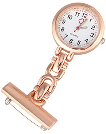 Mikikit 2 Stück Uhrenzeiger Für Silber Gesundheit Edelstahl Ärzte Arzt Brosche Krankenschwestern Uhr - Retro Geschenk Auf Krankenschwestern - X Mode Student Tasche Tragbar