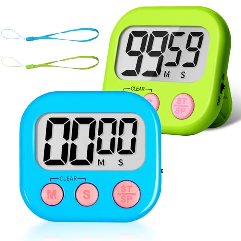 ZILLEEN Classroom Timer for Kids Teachers 2 Pack Digital Timers