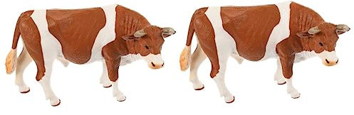 Operitacx 2st Kuh-modell Miniatur-kuhfiguren Nutztierfiguren Aus Kunststoff Realistische Tierspielzeuge Realistische Kuhfiguren Bauernstatuen Mini-kuhfiguren Schreibtisch Schweiz Pvc
