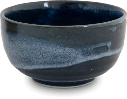 Lusso - Ciotola Matcha - Chawan Sea Blue - Matcha Bowl - 100% porcellana e fatto a mano - Matchakom - Ciotola giapponese per matcha - Set da tè Matcha