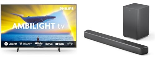 Philips Ambilight 55PUS8109 Smart TV LED 4K with Philips TAB5309 Barre de Son