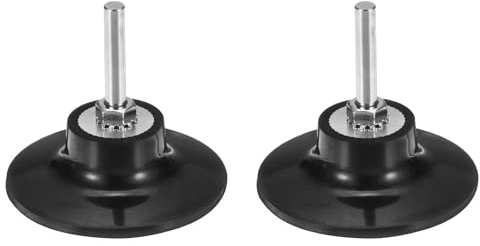 sourcing map 2Pcs 3 Disc Pad Holder Quick Change Discs 1/4 Shank Holder Mandrel for Die Grinder Sanding and Conditioning Discs, Black