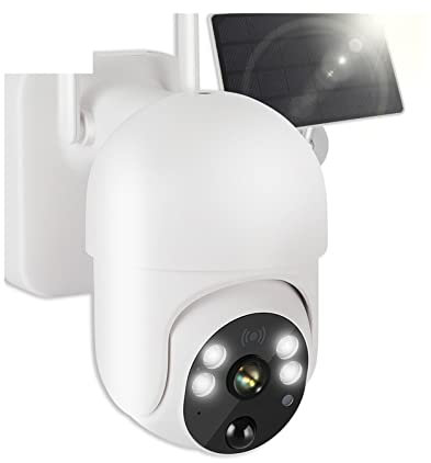 Caméra IP de sécurité extérieure, Caméra de surveillance vidéo 4G carte SIM sécurité solaire Protection de la maison 1080P caméra IP détection de surveillance CCTV Audio bidirectionnel Images HD(4G Ca