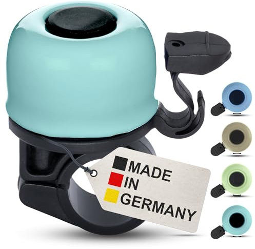 Fahrradklingel Kinder – Türkis Pastell – Bunte Fahrradklingel Mädchen, Fahrrad Klingel Kinderfahrrad, Klingel Fahrrad Kinder und Laufrad – klingelt laut, einfache Montage