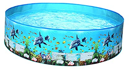 WHAMVOX Piscine Aquatique Ronde en PVC 152x25cm pour Garçon Et Filles, Jouet De Piscine Extérieur, Bassin Ludique pour Garçon Et Filles pour Jardin Et Plein Air