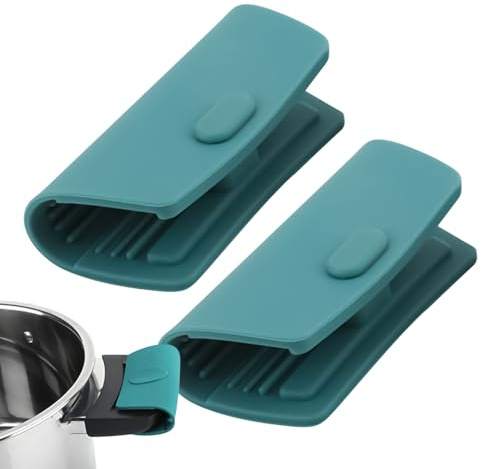 Protector De Silicona Para Asa De Sartén De Hierro Fundido - 2 Fundas De Silicona Para Asas - Accesorios De Cocina Resistentes Al Calor Para Hornos Encimeras Parrillas Acampada