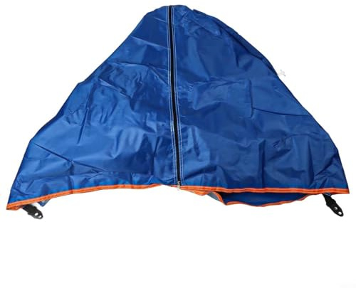 Oniissy Outdoor-Aufbewahrungszelt für Camping und Wandern, 9 Ablagen, wasserdichter Aufbewahrungsschrank, tragbares Oxford-Gewebe-Design mit Fiberglas-Stangen, 120 x 50 x 70 cm (blau)