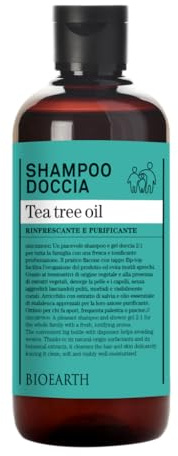 BENTLEY ORGANIC - Family 3in1 Shampoo & Waschgel Teebaum - Sanfte Reinigung mit antibakterieller Wirkung - Für jeden Hauttyp - Besonders sanft - Perfekt für nach dem Sport - Vegan - 500 ml