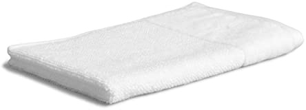 Möve Bamboo Luxe Serviette d’invité 60% Coton / 40% Viscose en Cellulose de Bambou, 30 x 50 cm, Blanc (Snow)