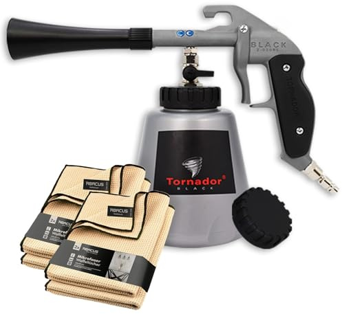 Tornador Black Auto Reinigungspistole Z020 RS (z-020 rs) reinigt Verunreinigungen von Kunststoffen, Gummi, Vinyl, Teppich und Polster 602420