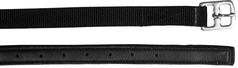 HORKA steigbügelriemen DressuurNylon/Leder schwarz GröÃŸe 115 cm