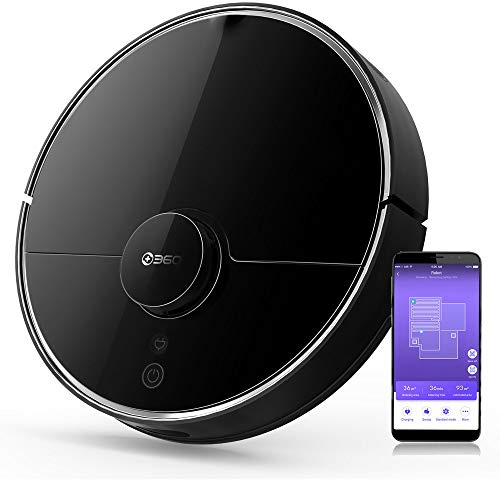 360 S7 PRO Robot Vacuum , Mop per tutti i pavimenti (2650Pa, 120min di autonomia, 510ml polvere,300ml acqua, auto, Navigazione laser, per peli di animali e umani, app e controllo vocale)