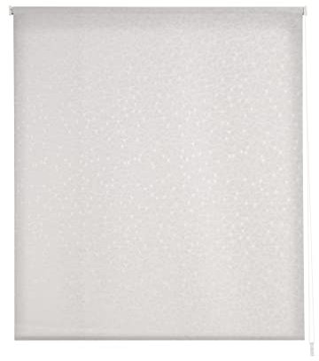 Estoralis SANDOR Estor Enrollable Jacquard, modelo floral, Blanco 150 x175 cm