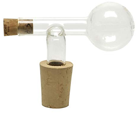 Look - Doseur en verre pour feux nobles - 2,0 cl = 20 ml - Pour bouteilles de 0,5 à 0,7 l, Naturel, Marron