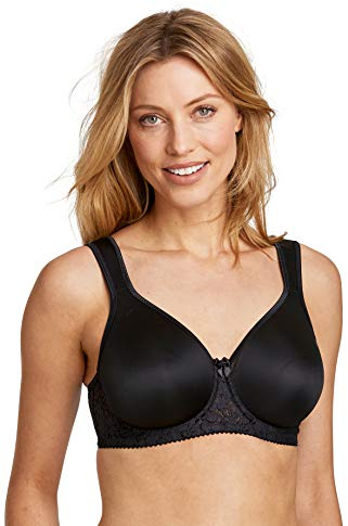 Miss Mary Smooth Lacy Reggiseno t-Shirt con Ferretto Sostenitivo con Coppa formata 6F Black
